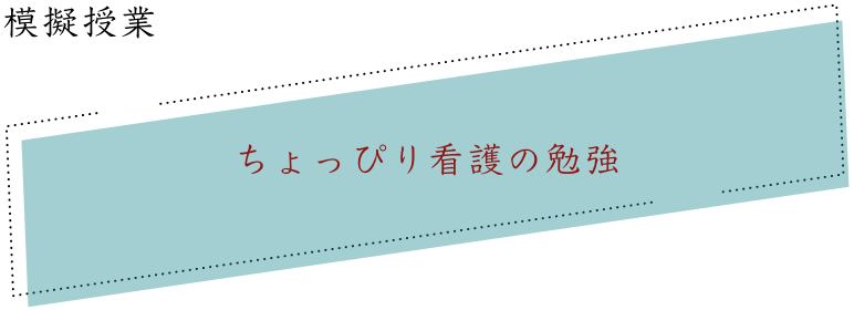 模擬授業｜ちょっぴり看護の勉強